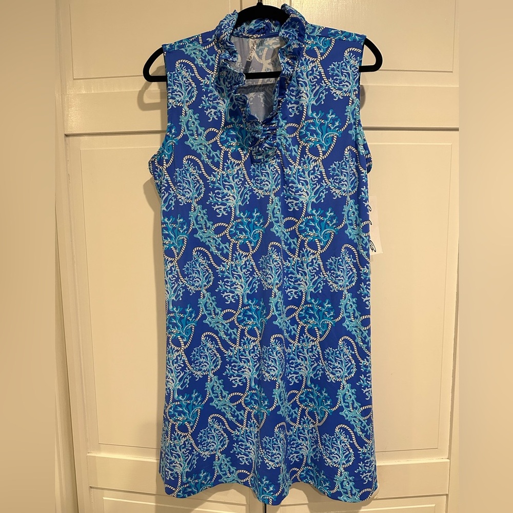 Lulu-B Blue Sleeveless Dress